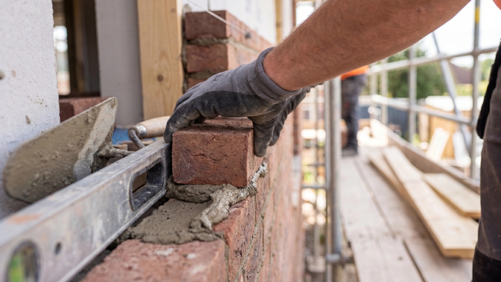 Experienced tradesmen working on custom home framing in Raleigh NC